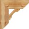Ekena Millwork Olympic Slat Rough Sawn Bracket w/ Offset Brace, Western Red Cedar, 8"W x 20"D x 20"H BKT0806X20X20OLY06RWR - alternate 2